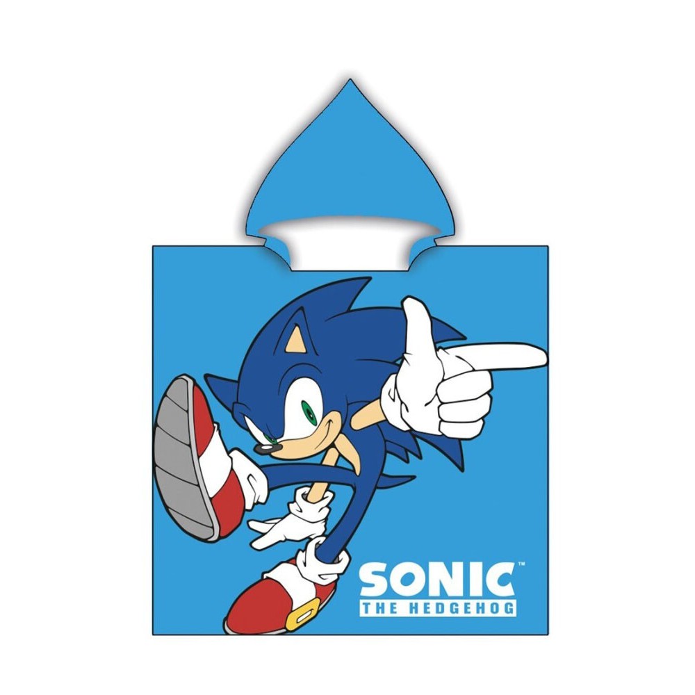 Sonic the Hedgehog Dude Sonic the Hedgehog Beach Towel Poncho 55x110 cm (Fast Dry)