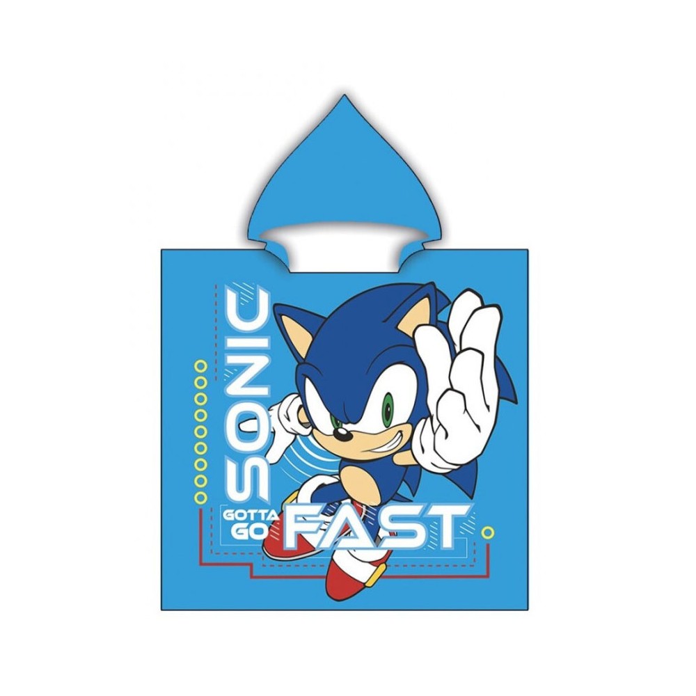Sonic the Hedgehog Sonic the Hedgehog beach towel poncho 55x110 cm (Fast Dry)