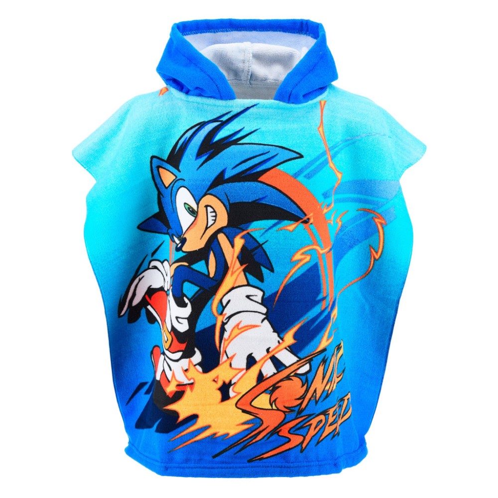 Sonic the Hedgehog Speed beach towel poncho 55x110 cm (Fast Dry)