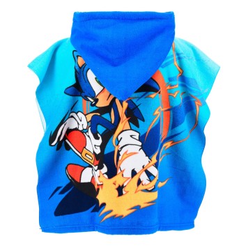 Sonic the Hedgehog Speed beach towel poncho 55x110 cm (Fast Dry)