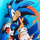 Sonic the Hedgehog Speed beach towel poncho 55x110 cm (Fast Dry)