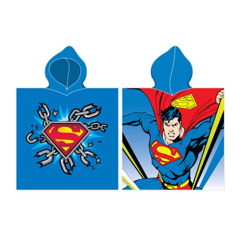 Superman Chain beach towel poncho 55x110 cm