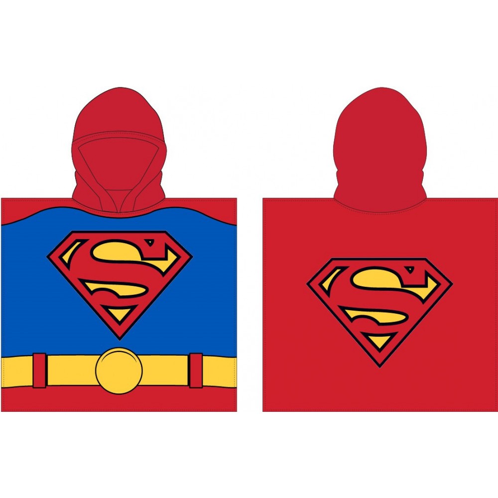 Superman beach towel poncho 55*110cm (Fast Dry)