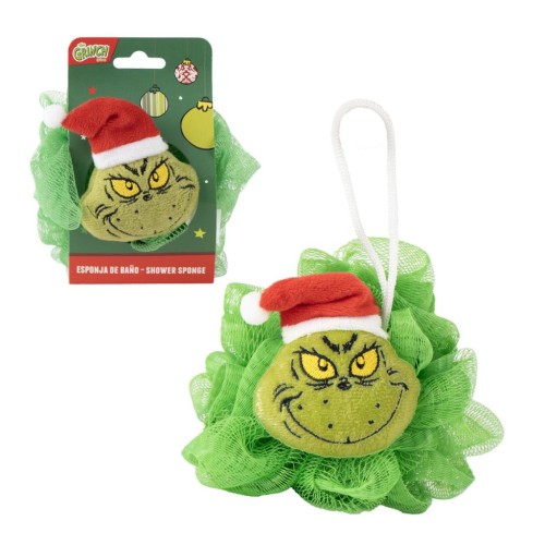 The Grinch Mischief 3D bath sponge, bath pouf