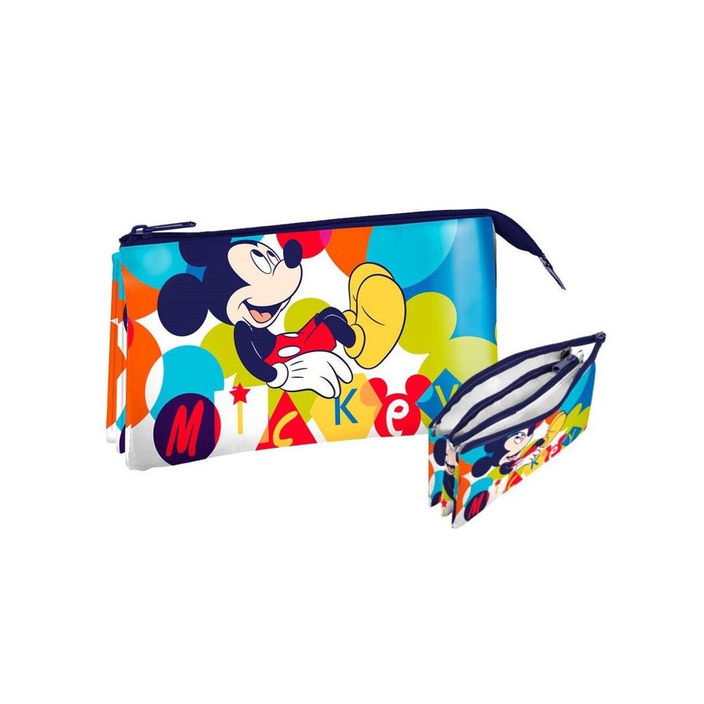 Disney Mickey  kids toiletry bag, pencil case 3 compartments