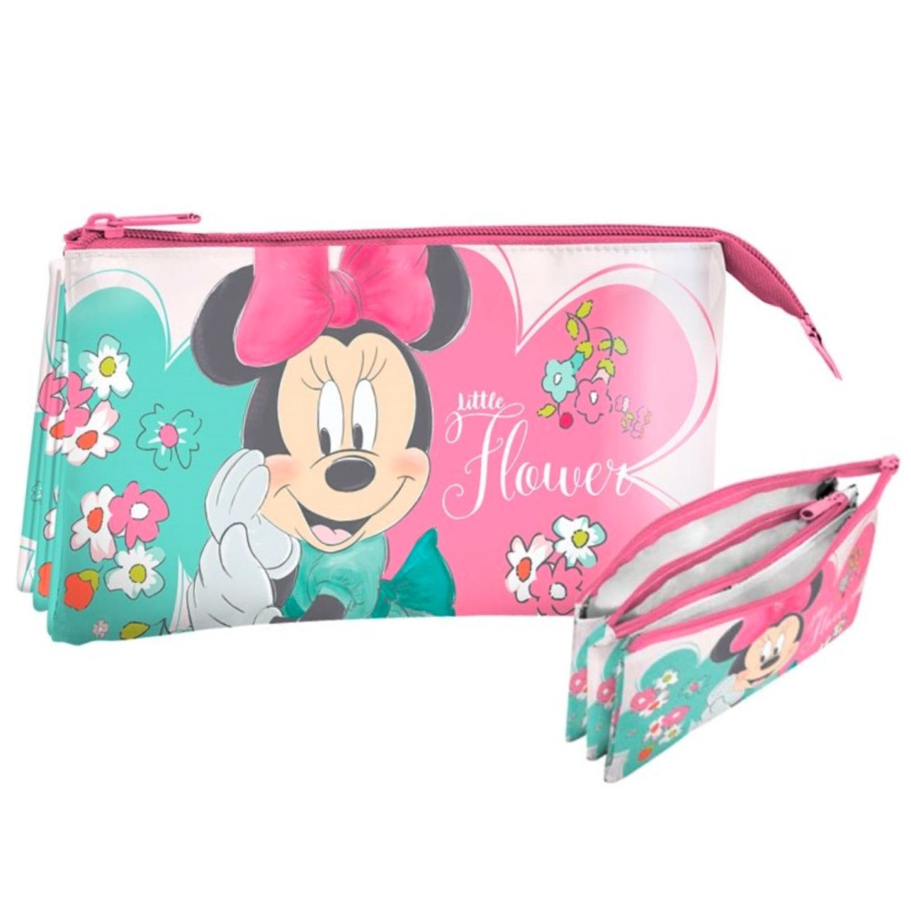 Disney Minnie  kids cosmetic bag, pencil case with 3 compartments