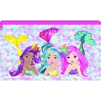 Mermaid Trio kids toiletry bag, pencil case