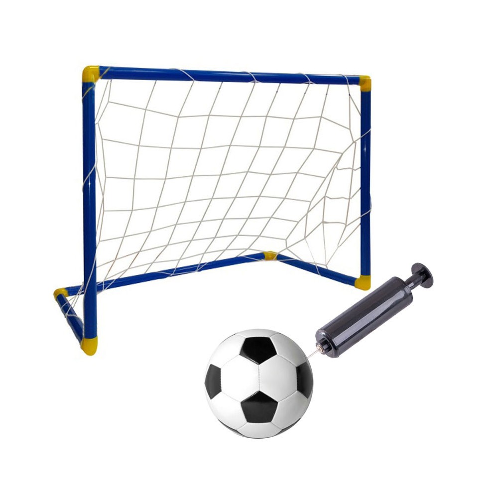 Football Net soccer goal set with ball