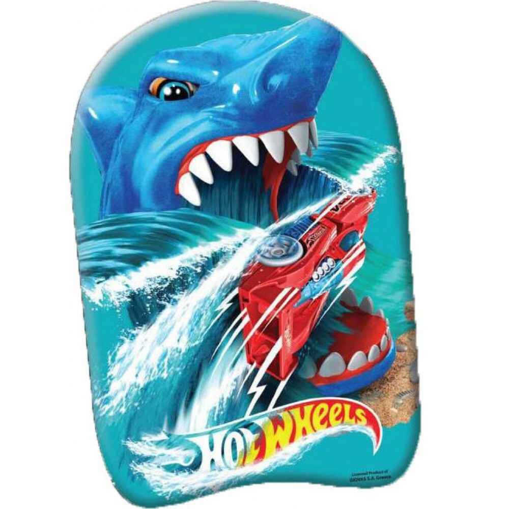 Hot Wheels Shark kickboard, swimming board 45 cm