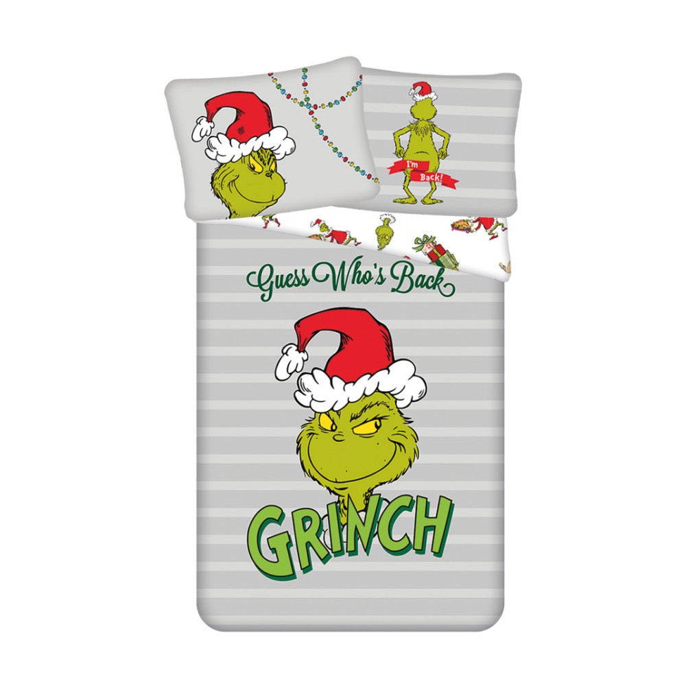 The Grinch Guess Who's Back bedding set 140x200 cm, 70x90 cm