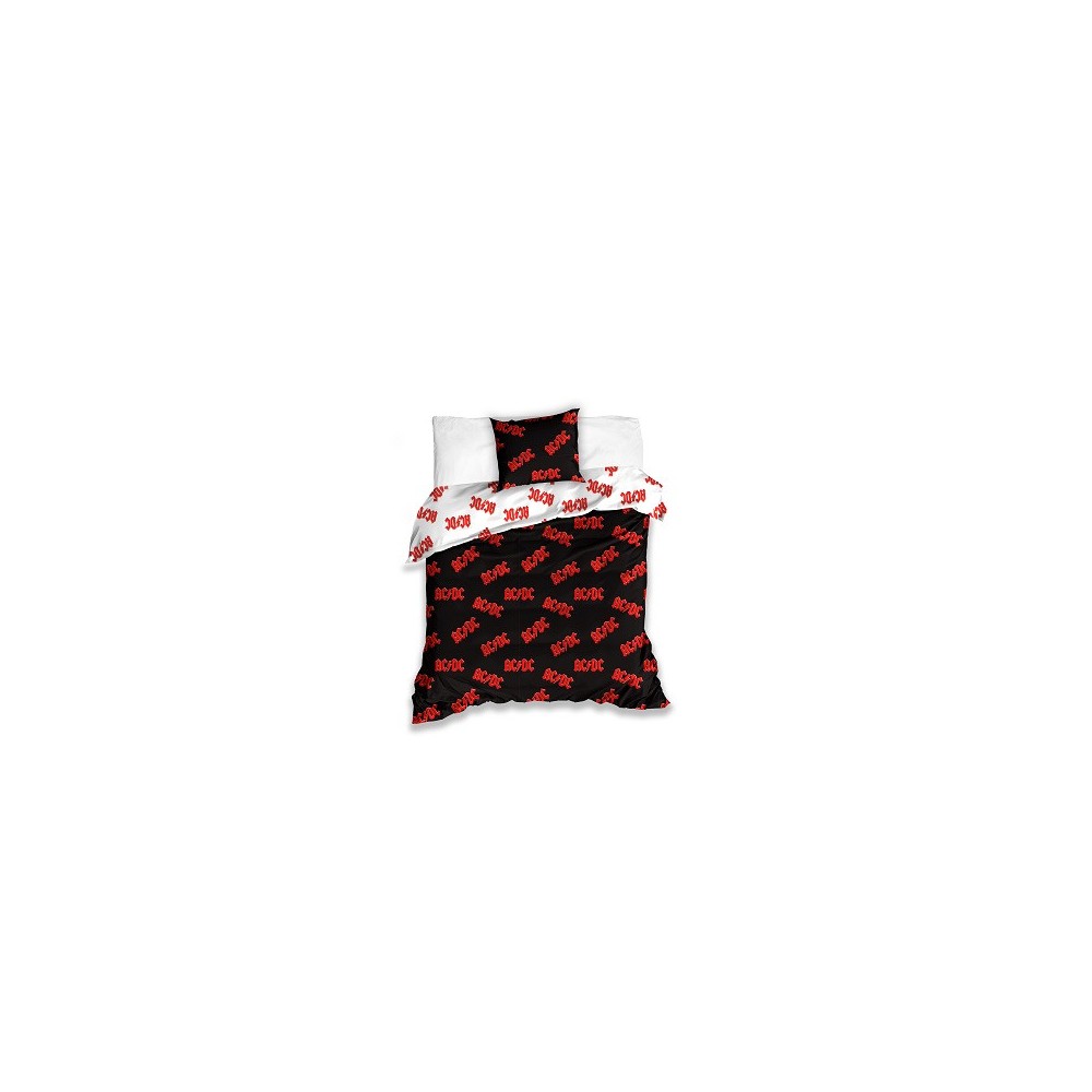 AC/DC satin bedding set 140×200cm, 70×90 cm
