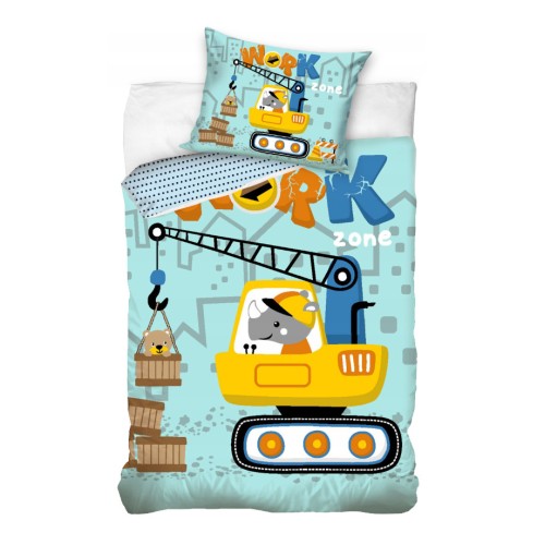 Animals Rhinoceros Work bedding set 140×200cm, 70×90 cm