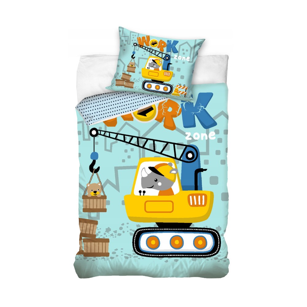 Animals Rhinoceros Work bedding set 140×200cm, 70×90 cm