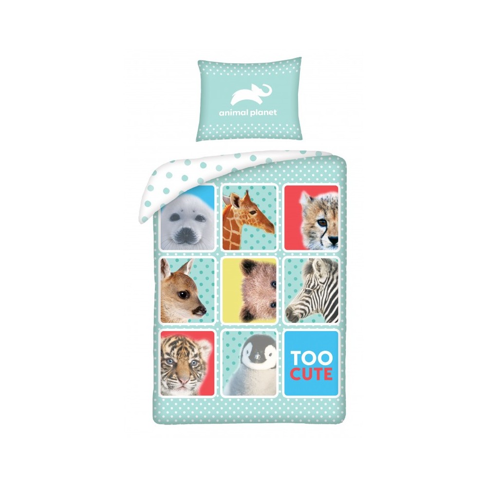 Animal Planet Too Cute bedding set 140×200cm, 70×90 cm