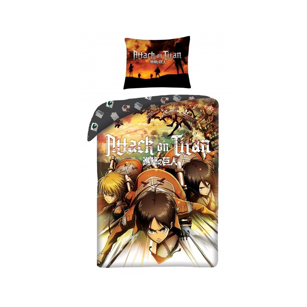 Attack on Titan ODM Gear bed linen 140×200cm, 70×90 cm