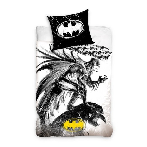 Batman Grafit bedding cover 140×200cm, 60x70 cm