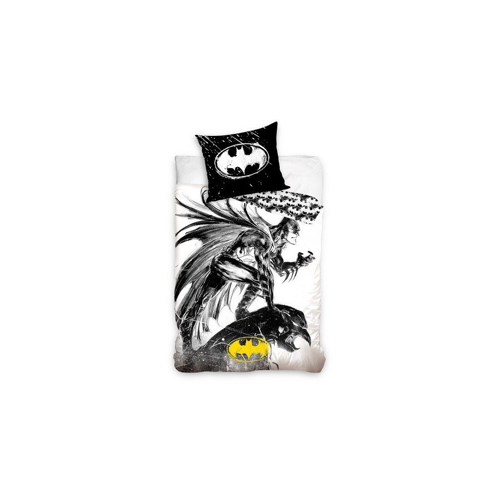 Batman Graphite Bedding Set 140×200cm, 70x90 cm