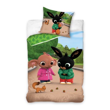 Bing Squirrel bedding set 140×200cm, 70x80 cm