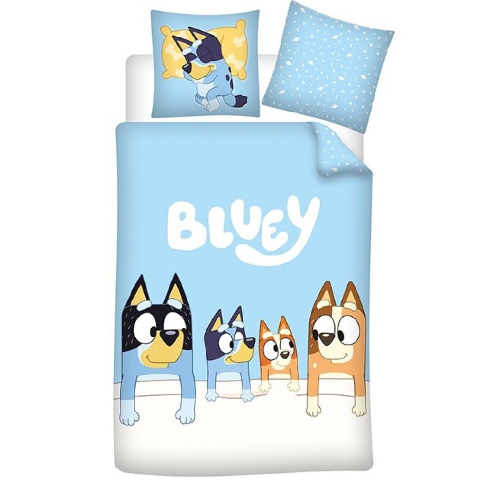 Bluey Family bedding cover 140×200cm, 65×65 cm