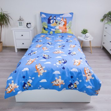 Bluey Happy Family bedding set 140×200cm, 70x90 cm