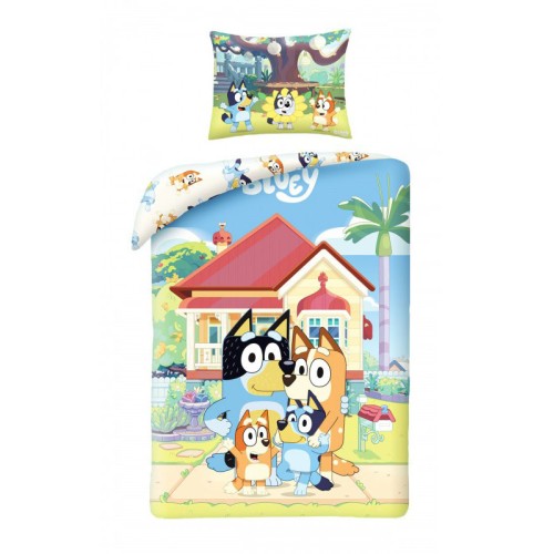 Bluey Home bedding set 140×200cm, 70x90 cm