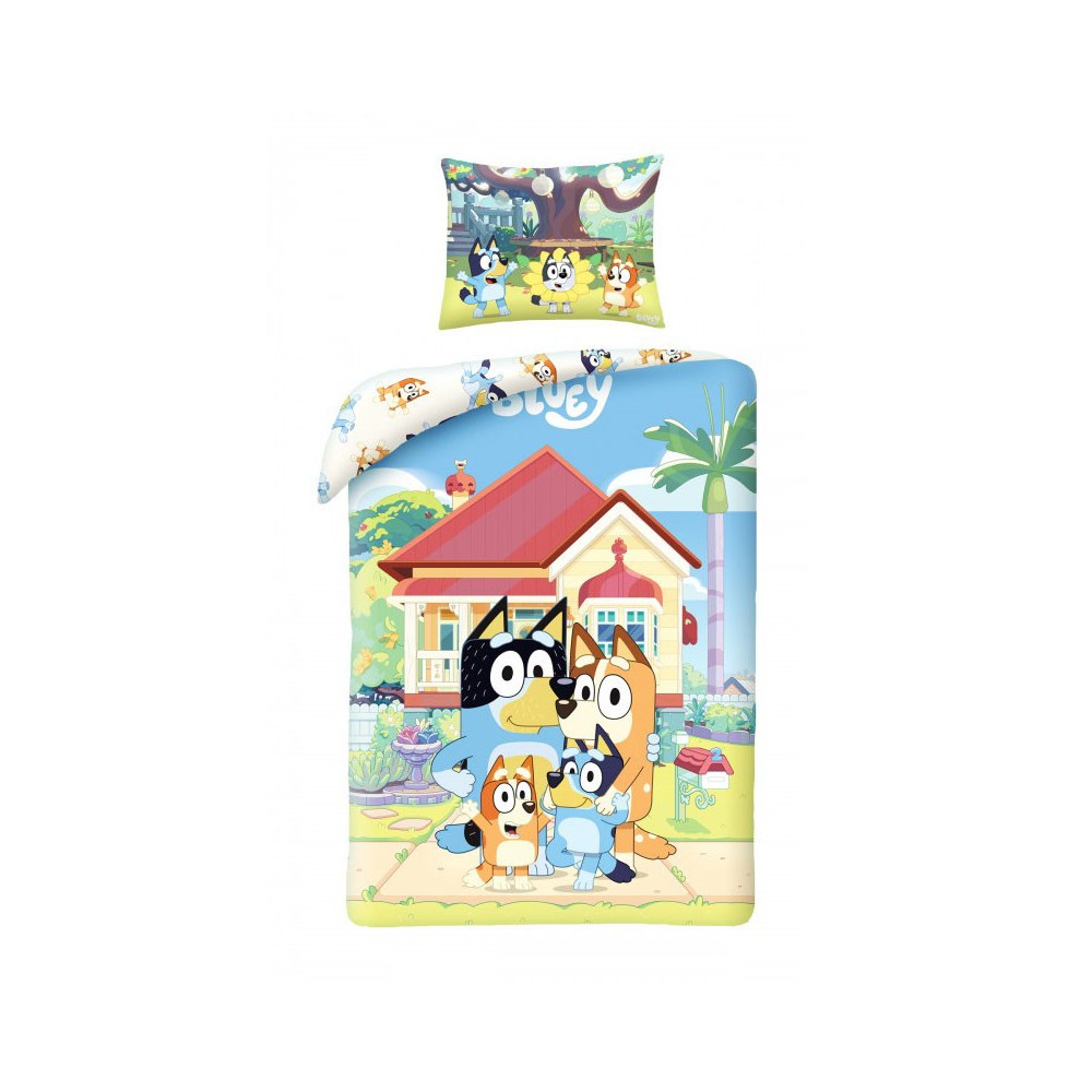 Bluey Home bedding set 140×200cm, 70x90 cm