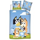 Bluey Hugging Heelers bedding cover 140×200cm, 65×65 cm