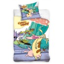 Cow and Chicken bedding cover 140×200cm, 70×90 cm