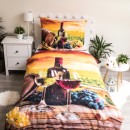 Wine Nature Bedding Set 140×200cm, 70×90 cm