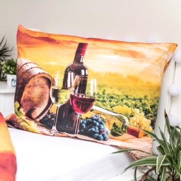 Wine Nature Bedding Set 140×200cm, 70×90 cm