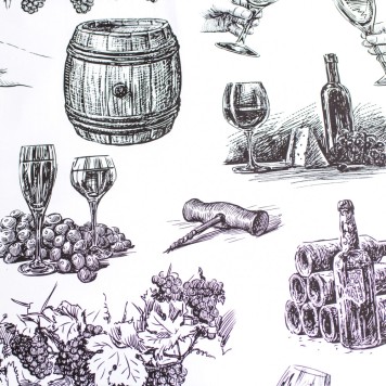 Wine Nature Bedding Set 140×200cm, 70×90 cm