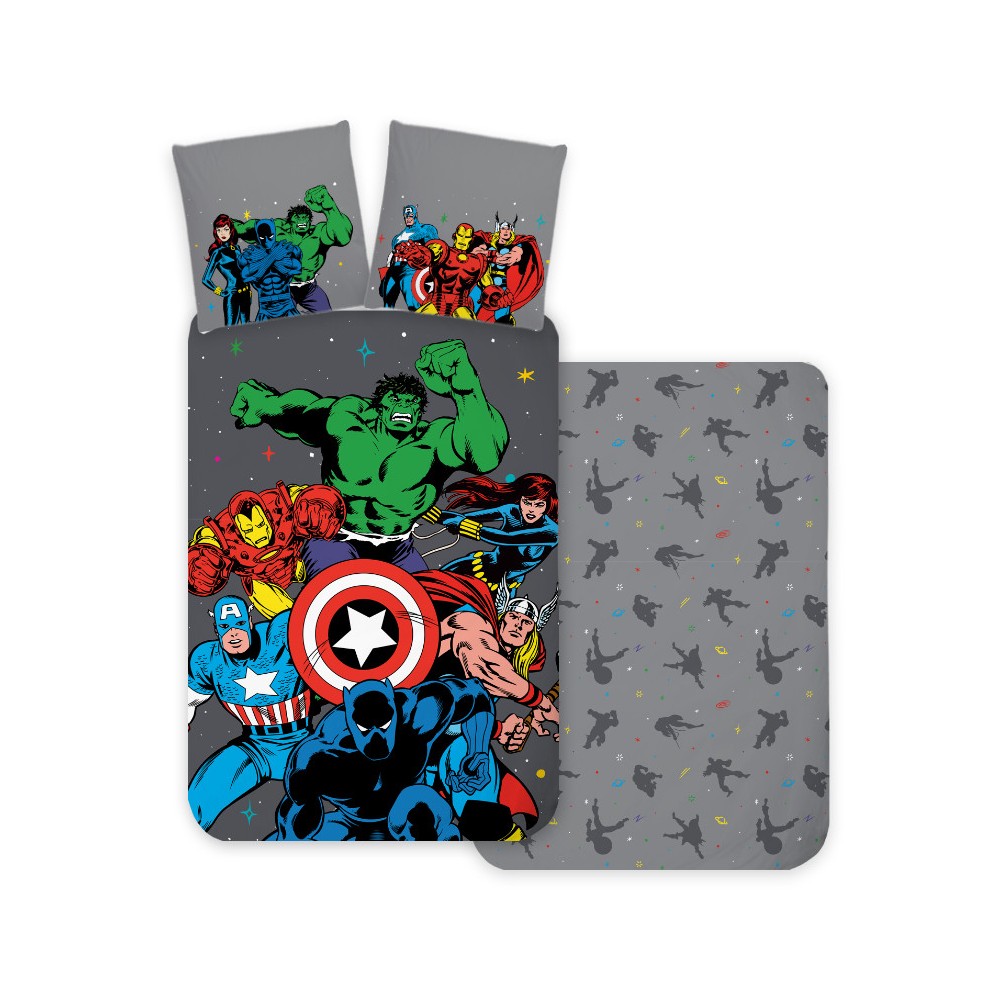Avengers Classic Comic Style bedding set 140×200cm, 70×90 cm