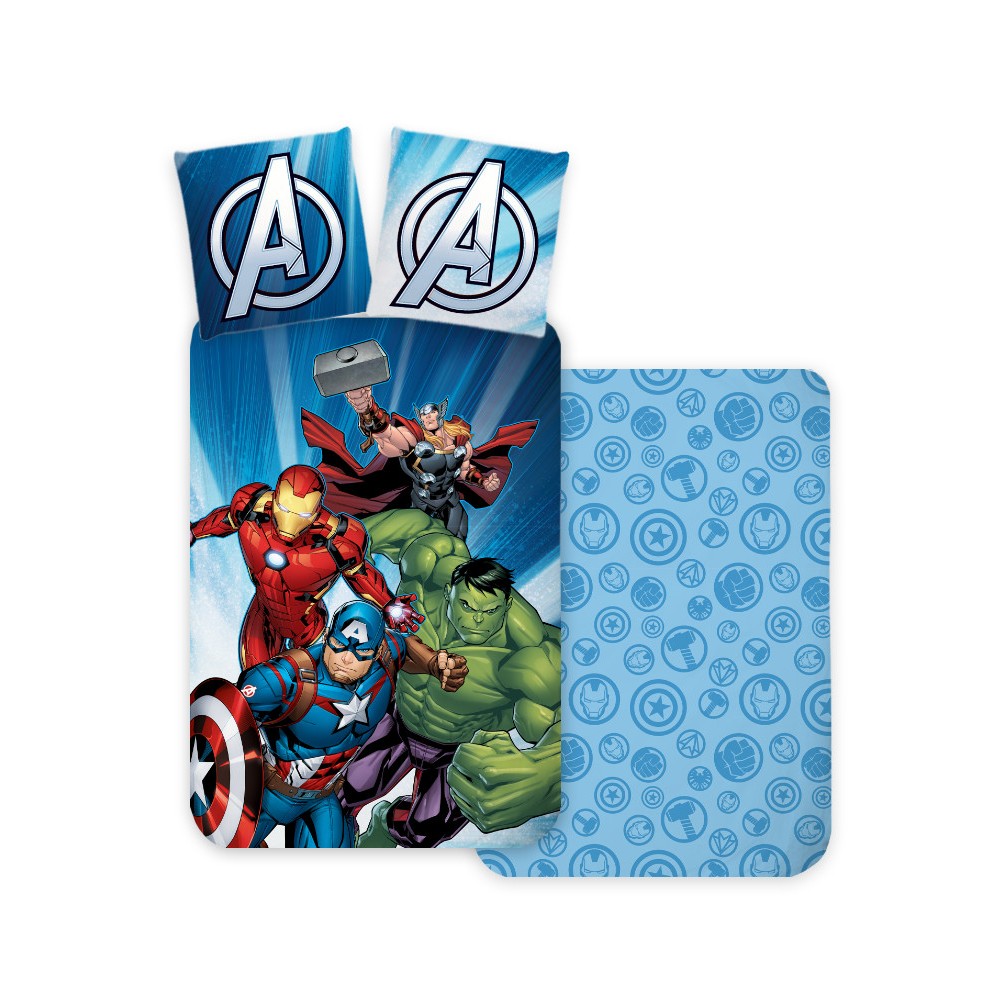 Avengers Power Strike bedding set 140×200cm, 70×90 cm