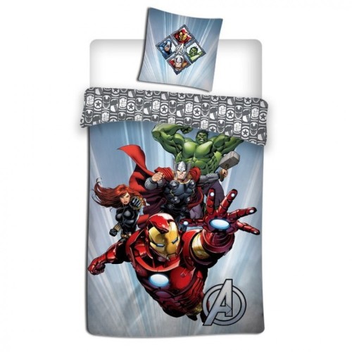 Avengers Sky High Avengers bedding set 140×200cm, 63×63 cm microfibre