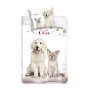 Cat Love Dog Bedding Set 140×200cm, 70×90 cm