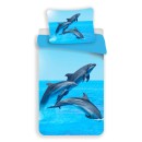 Dolphin Trio Bedding set 140×200cm, 70x90 cm microfibre