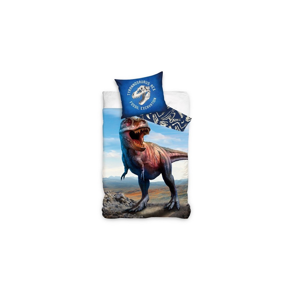 Dinosaur Excavation Bedding Set 140×200cm, 70×90 cm