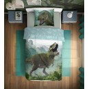 Dinosaur T-Rex Forest Bedding Set 140×200cm, 70×90 cm