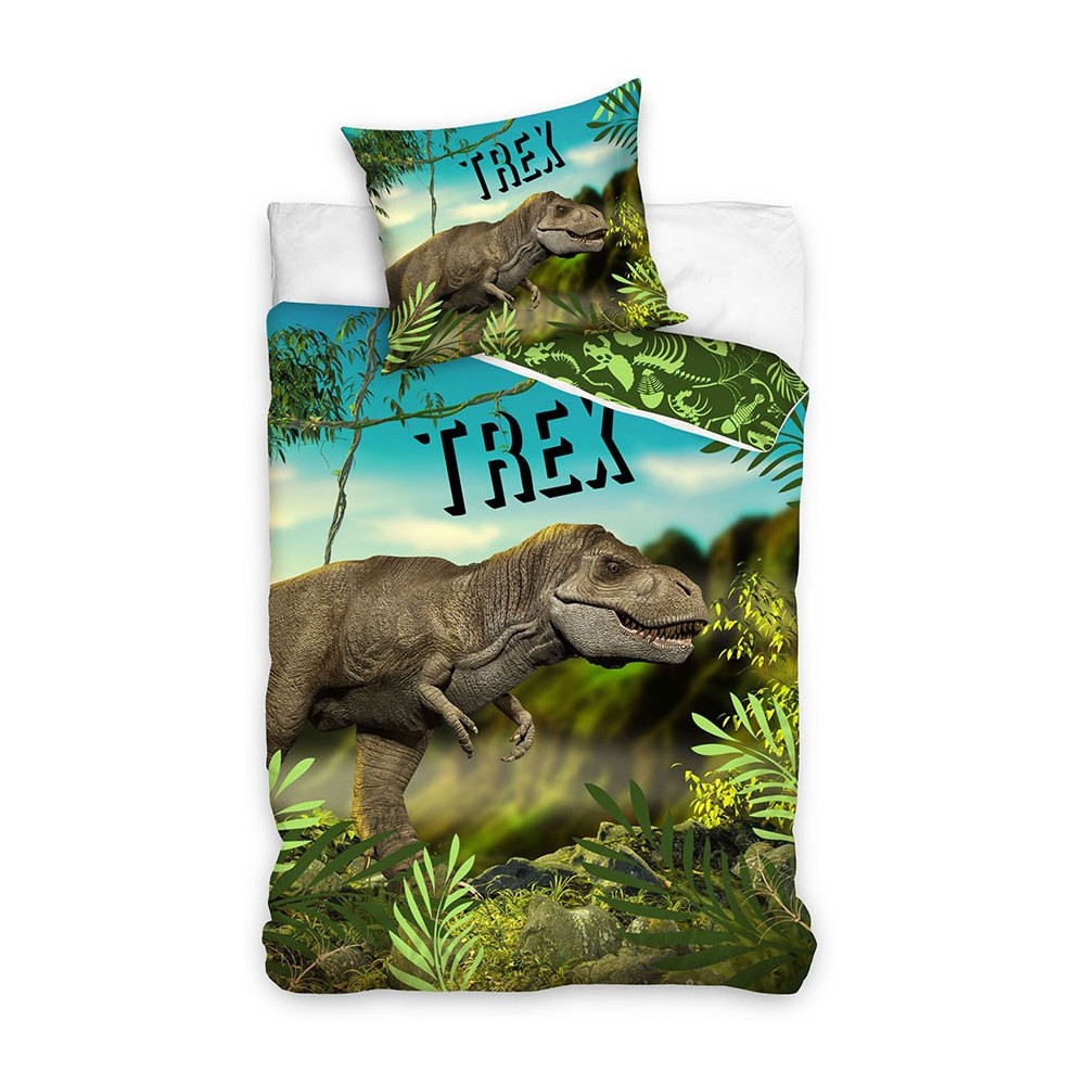 Dinosaur bedding set 140×200cm, 70×90 cm