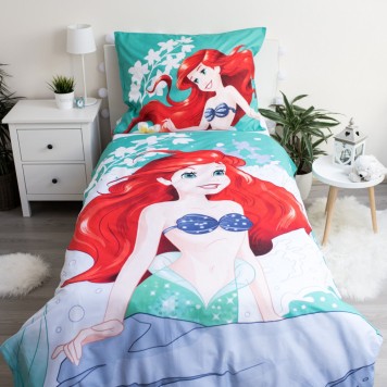 Disney Princess Ariel Bedding Set 140×200cm, 70×90 cm