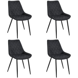 4x KRZESŁO SJ.0488 CZARNY