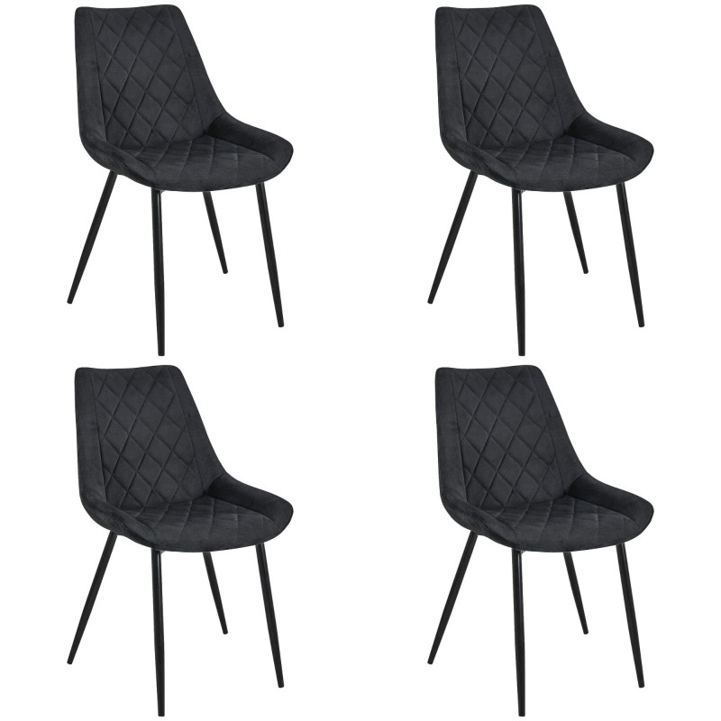 4x KRZESŁO SJ.0488 CZARNY 4x KRZESŁO SJ.0488 CZARNY