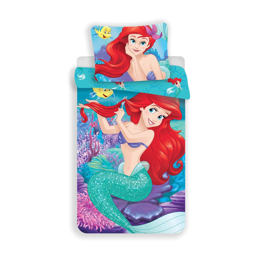 Disney Princess Ariel  bedding set 140×200cm, 70×90 cm