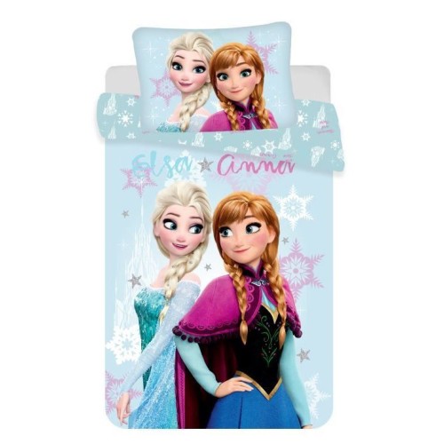Disney Frozen Light Blue Bedding Set 140x200cm, 70x90 cm