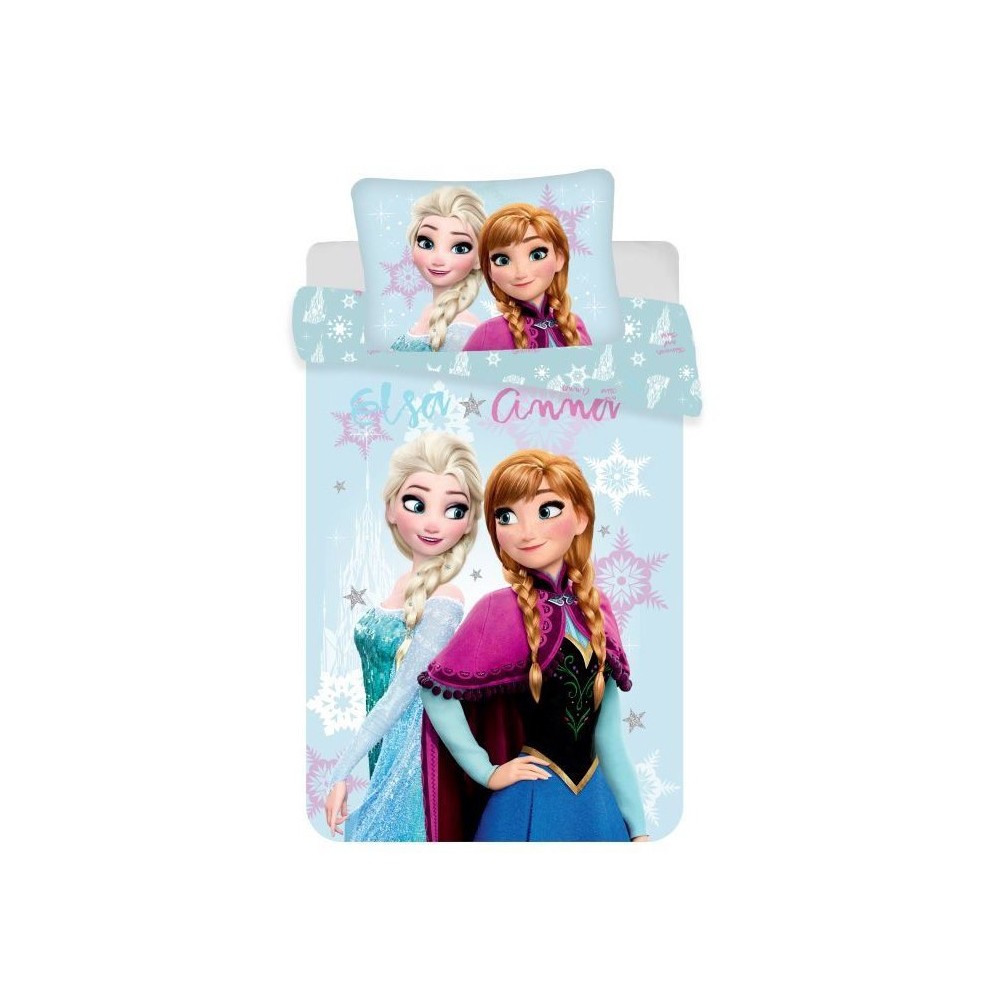 Disney Frozen Light Blue Bedding Set 140x200cm, 70x90 cm