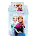 Disney Frozen Light Blue Bedding Set 140x200cm, 70x90 cm
