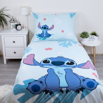 Disney Lilo and Stitch Blue bedding cover 140×200cm, 70×90 cm