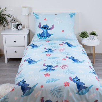 Disney Lilo and Stitch Blue bedding cover 140×200cm, 70×90 cm