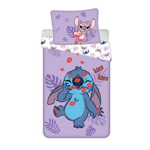 Disney Lilo and Stitch Kiss bedding cover 140×200cm, 70×90 cm