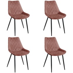 4x KRZESŁO SJ.0488 RÓŻOWY